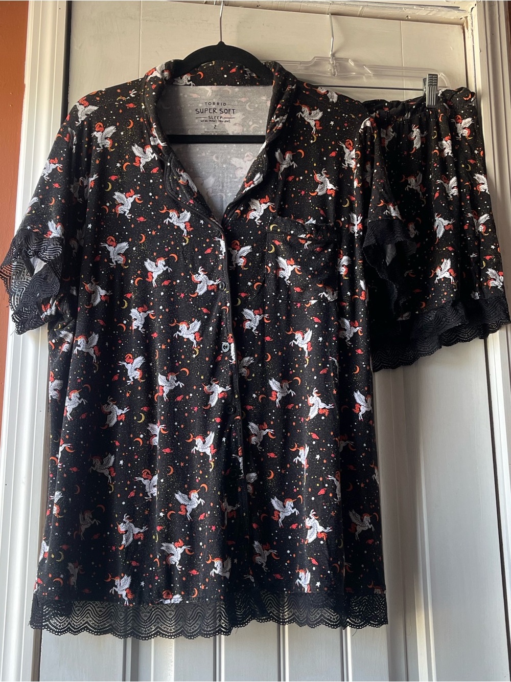 Adorable Torrid unicorn print pj set size 2X